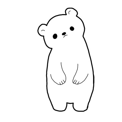 #cuteilustration #art #simple #pastel #animal #pictures #cartoon #lineart #cute #ilustration #draw Chibi Bear Drawing, Cute Lineart, Simple Lineart, Bear Drawing, Bear Illustration, Art Simple, Bear Cartoon, Animal Pictures, Cute Cartoon