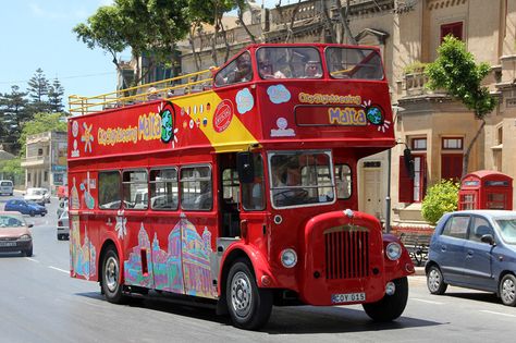 Daimler CVG6 open top double deck COY 015 of Malta Sightseeing Double Decker Bus, Double Deck, Open Top, Malta, Buses, Mumbai, Van, Quick Saves