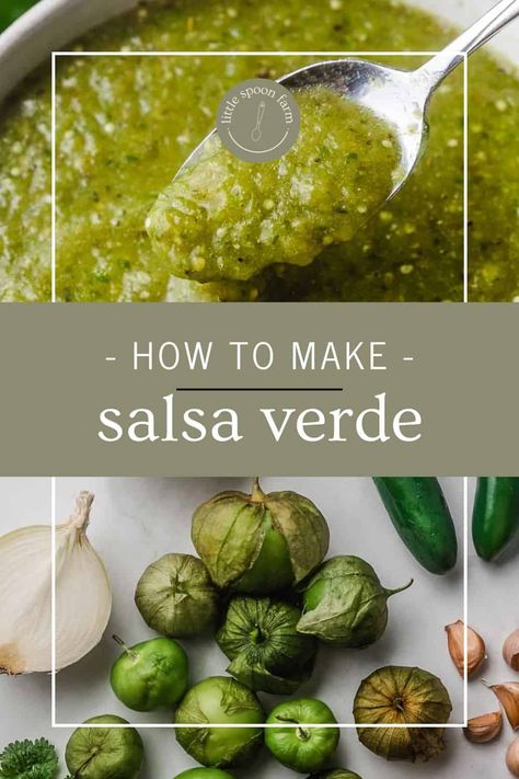 Property Planning, Mexican Salsa Verde, Green Salsa Recipe, Crockpot Salsa, Green Chili Salsa, Chicken Chili Verde, Roasted Beet Hummus, Homemade Salsa Verde, Jalapeño Peppers