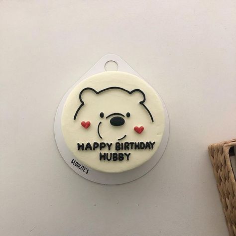 Birthday Cake For Boyfriend, Cake For Boyfriend, Pastel Cakes, Korean Cake, Funny Birthday Cakes, Simple Cake Designs, Mini Cakes Birthday, Cake Decorating Frosting, Creative Birthday Cakes