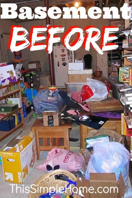 This Simple Home: Clutter-Free Basement. Really? Decluttering Basement, Declutter Basement, Clearing Out Clutter, Old Basement, Deep Cleaning Checklist, Basement Reno, Simple Home, Cleaning Checklist, Household Tips