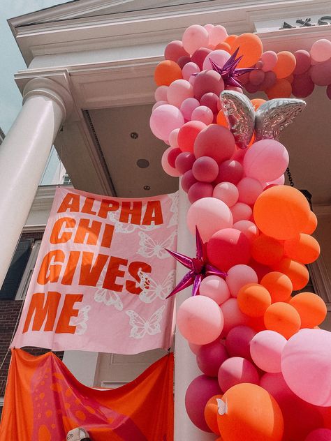 Sorority Banner Ideas Work Week, Butterfly Bid Day, Bid Day Decorations, Bidday Themes, Bid Day Banner, Sorority Canvases, Sorority Decorations, Gives Me Butterflies, Sorority Party