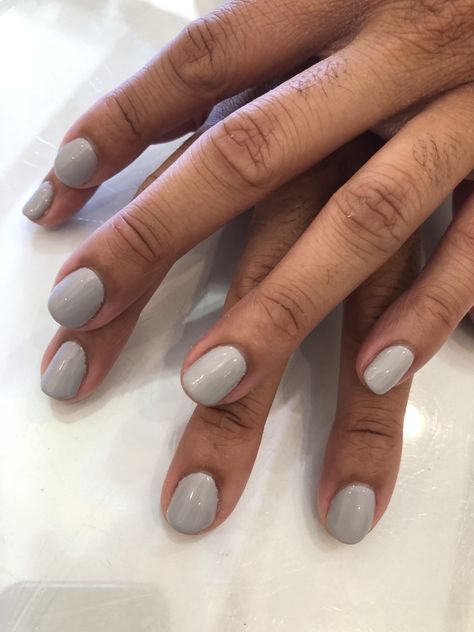 Summer fuji by dnd 💅🏽 #gelmani #gelcolor #gelpolish #gelnails #dnd @dndgel Dnd Summer Fuji, Dnd Light Grey Gel Polish, Dnd Gray Gel Polish, Dnd Gel Polish Colors, Lipgloss Nails, Dnd Nail Colors, Dnd Gel Nails, Nail Polish Summer, Dnd Nail Polish