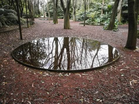 Water Mirror Garden, Water Mirror Architecture, Water Features Landscape Architecture, Mirrors In Landscape, Garden Lake Ideas, Water In Architecture, Water Landscape Architecture, Pond Architecture, Mirror Fountain