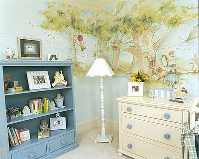 Winnie the Pooh Nursery http://viktoriiya.hubpages.com/hub/Baby-Nursery-Ideas Nursery Ideas Boy, Deco Disney, Pooh Nursery, Winnie The Pooh Nursery, Nursery Pictures, Tree Mural, Trendy Baby Nursery, Unique Nursery, Disney Nursery