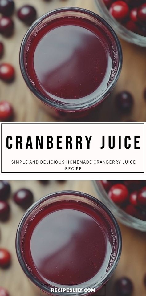 Discover the refreshing and vibrant taste of homemade cranberry juice! This simple recipe captures the tartness of fresh cranberries, making it a perfect drink for any occasion. Enjoy the health benefits and the delightful flavor with every sip. Perfect for gatherings or a refreshing treat at home! Pure Cranberry Juice Benefits, Cranberry Pulp Recipes, Diy Cranberry Juice, Fresh Cranberry Juice Recipe, Canning Cranberry Juice, Homemade Cranberry Juice, Cranberry Juice Benefits, Fresh Cranberry Recipes, Pure Cranberry Juice