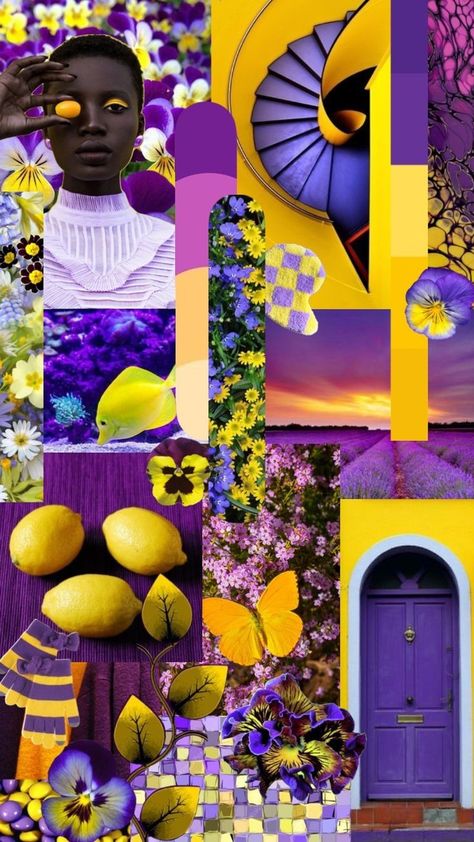 Analogous Colours In Fashion, Yellow Violet Aesthetic, Purple And Yellow Color Scheme, Purple And Yellow Bathroom, Purple Yellow Color Palette, Purple And Yellow Color Palette, Yellow And Purple Aesthetic, Purple Yellow Aesthetic, Yellow Purple Aesthetic