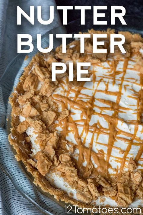 No Bake Nutter Butter Pie, Peanut Butter Pie With Nutter Butter Crust, Recipes Using Nutter Butter Cookies, Nutter Butter Peanut Butter Pie, Nutter Butter Pie Recipes, Nutter Butter Recipes Desserts, Desserts With Nutter Butter Cookies, Nutter Butter Dessert Recipes, Nutter Butter Recipes