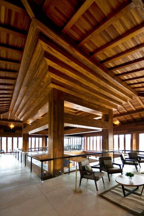 RESORT DESIGN NATURAL MODERN INTERIORS : JOGLO LIVING | JATI MULYA INDAH Rooftop Canopy, Cliff Villa, Natural Modern Interior, Bali House, Resort Architecture, Wardrobe Door Designs, Antique House, Modern Villa Design, Retreat House