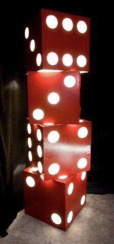 Giant Dice, Bunco Night, Sunglasses Party Favor, Vegas Theme Party, Casino Birthday, Las Vegas Party, Vegas Theme, Casino Table, Casino Decorations