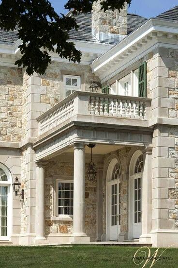 classical stone exterior Stone And Brick House Exterior, Stone Installation, Old House Design, House Brick, Stylish Car, Tuscan Design, Brick Exterior, Brick Exterior House, Casas Coloniales