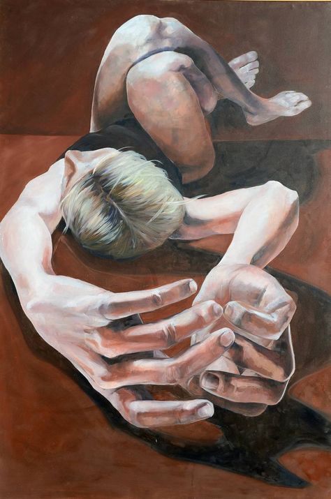 Original figurative painting by Vanilla Ragana (Italy). This large, one-of-a-kind paint on canvas painting measures 39.4W x 59 H inches. The body painting ships in a tube directly from the artist's studio and is covered by the 14-day satisfaction guarantee from Saatchi Art, so you can buy with confidence. Back Painting, Summer Painting, Cool Art Projects, Realism Painting, Figurative Artwork, Figurative Painting, Oil On Canvas Painting, Nature Art Painting, Ap Art