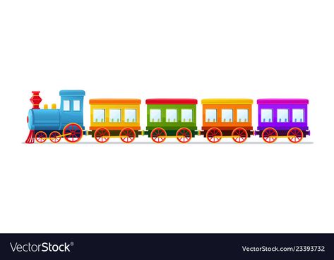 Train Cartoon Illustration, Toy Train Illustration, Train Cartoon, Train Clipart, Calendar Images, Train Illustration, Writing Paper Printable Stationery, Train Theme, School Wall Art