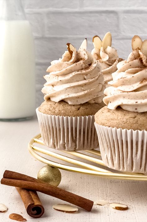 Horchata Cupcakes Recipe, Horchata Buttercream Frosting, Horchata Desserts, Mexican Inspired Desserts, Horchata Cake, Horchata Cupcakes, Dairy Free Horchata, Mexican Cupcakes, The Scran Line