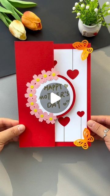 paper crafts creator on Instagram: "Title: "Heartfelt Wishes: DIY Mother's Day Greeting Card"

Hashtags:
- #HandmadeDIY
- #MothersDayHandmade
- #KindergartenHandmade
- #HandmadeGreetingCard
- #CraftsForMom
- #CreativeCrafts" Children's Day Greeting Cards, Children's Day Poster, Mothers Day Cards Craft, Diy Mother's Day, Mother Card, Mother's Day Greeting Cards, Mother's Day Diy, April 29, Child Day