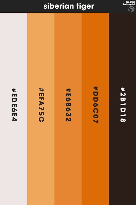 Hyena Color Palette, Restaurant Color Palette, Tiger Color Palette, Red Panda Color Palette, Wildlife Colour Palette, Yellow Orange Brown Color Palette, Restaurant Design Plan, Golden Tabby Tiger, Tiger Color