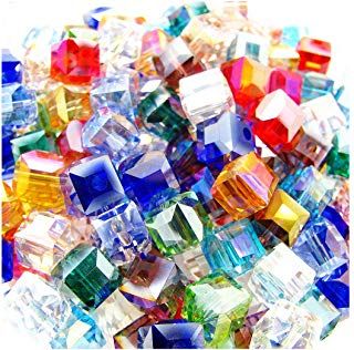 Amazon.com: fire mountain gems and beads Glazed Glass, Square Jewelry, Cube Beads, Fire Mountain, Fire Mountain Gems And Beads, Mosaic Diy, Fire Mountain Gems, Handmade Beaded Jewelry, Arts And Crafts Supplies