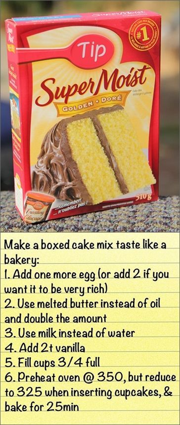 Boxed Cake Mixes Recipes, Boxed Cake, Box Cake Mix, A Piece Of Cake, Cake Mix Recipes, Cake Tasting, Köstliche Desserts, Piece Of Cake, Bakery Cakes