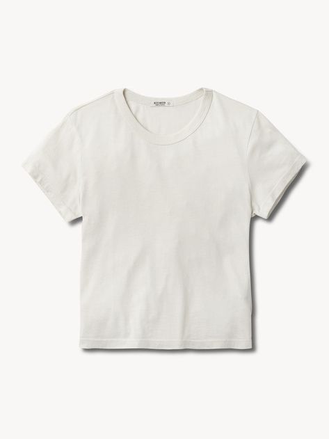 Women's Tees: V-Neck, Crew & More | Buck Mason Jefferson White, Spring Outerwear, Buck Mason, Riders Jacket, Japanese Denim, Old T Shirts, Khaki Shorts, Supima Cotton, Shoes With Jeans