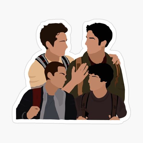 Get my art printed on awesome products. Support me at Redbubble #RBandME: https://www.redbubble.com/i/sticker/Teen-Wolf-Stiles-and-Scott-by-MirTings/107973853.EJUG5?asc=u Teen Wolf Stickers, Movies Stickers, Button Ideas, Teen Wolf Stiles, Draw On Photos, Series Movies, Teen Wolf, Room Inspiration, Top Artists