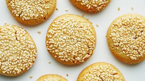 Sesame Seed Cookies, Tahini Cookies Recipe, Seed Cookies, Tahini Cookies, Tahini Recipe, Healthy Cookie, Sesame Seed, Hummus Recipe, Best Cookie Recipes