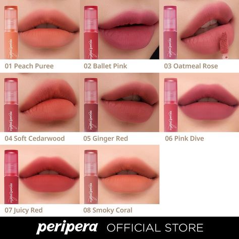 Lipstick Guide, Gradient Lips, Korean Cosmetic, Lipstick Kit, Face Art Makeup, Makeup Accesories, Lip Makeup Tutorial, Lips Shades, Makeup Items