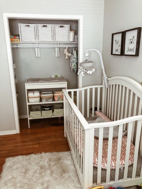 Changing Table In Closet, Baby Nursery Ideas Neutral Grey, Baby Clothes Gender Neutral, Baby Nursery Furniture Sets, Clothes Gender Neutral, Baby Room Closet, Nursery Changing Table, Dresser In Closet, Changing Tables