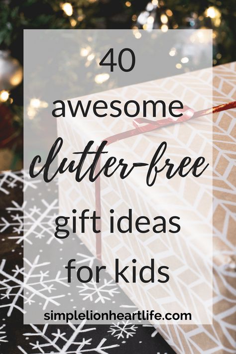 40 Awesome Clutter-free Gift Ideas for Kids. Minimalist gift guide. #giftideas #minimalist Free Gift Ideas, Free Gift Idea, Kids Candles, Minimalist Kids, Non Toy Gifts, Gift Ideas For Kids, Minimalist Christmas, Minimalist Gifts, Look Here