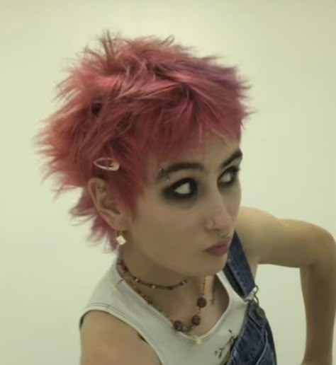 Very Very Short Hairstyles, Messy Punk Hair, Short Hair Liberty Spikes, Short Punky Hair, Short Crazy Hair, Short Curly Punk Hair, Short Punk Mullet, Punk Buzzcut, Pink Punk Hair