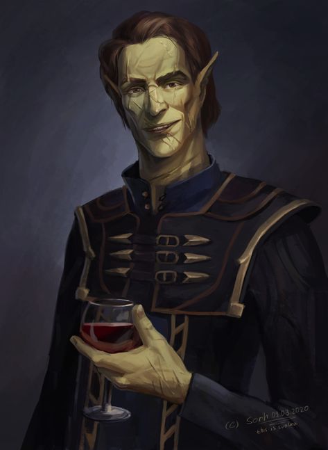 ArtStation - Thalmor emissarius. Altmer (Fanart on The Elder Scrolls V: Skyrim). With process , Svetlana Deminova Skyrim Elf, Elder Scrolls Races, Elder Scrolls Lore, Skyrim Art, Star Wars Species, Elder Scrolls Art, Elf Art, Elder Scrolls V Skyrim, High Elf