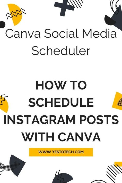 How To Schedule Social Media Content, Social Media Scheduling App, How To Use Canva For Instagram, Schedule Social Media Posts, Schedule Instagram Posts, Instagram Posting Schedule, Canva Tutorials, Instagram Business Account, Job Skills