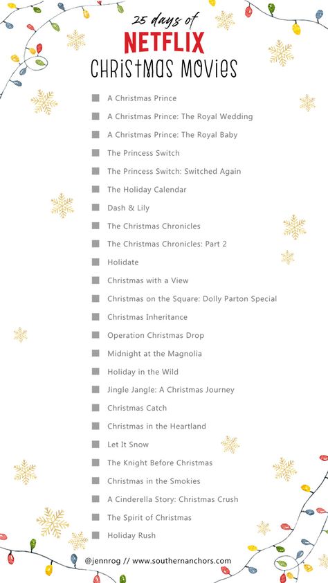 Netflix Christmas Movies List, Fun Checklist, The Knight Before Christmas, Netflix Christmas Movies, Christmas Movies List, Christmas Checklist, Cute Christmas Ideas, Xmas Movies, Christmas Movie Night