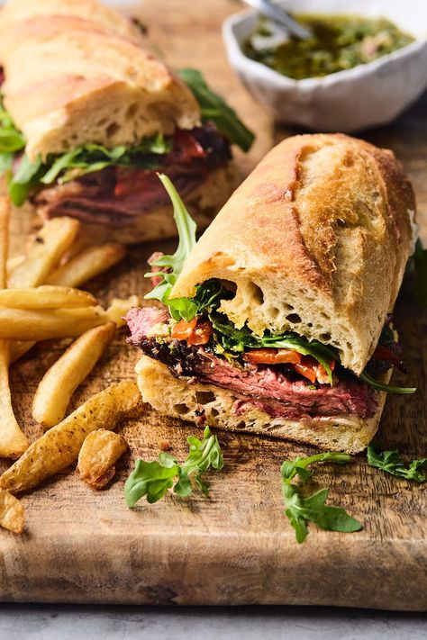 Steak Sandwich - Two Peas & Their Pod Steak Frites Sandwich, Grilled Steak Sandwich Recipes, Shredded Steak Sandwich, Sliced Steak Sandwich, Steak Panini Sandwiches, Flank Steak Sandwich Recipes, Shaved Steak Sandwich Recipes, Steak Sandwich Marinade, Steak Lunch Ideas