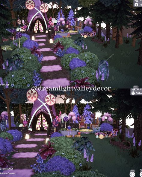 Rugs To Make, Dreamland Ideas, Disney House Ideas, Purple Rugs, Disney Island, Deco Disney, Valley Game, Disney Dreamlight Valley, Valley Landscape