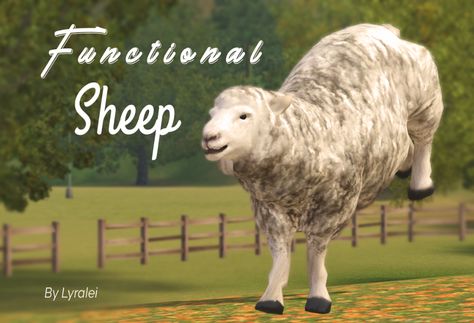 Mod The Sims - Functional Sheep (Look! A living sheep!) V1.2 The Sims 4 Cottage Living, Sims 4 Cottage Living, Sims 4 Pets Mod, The Sims 3 Pets, Sims 4 Cottage, Los Sims 4 Mods, Ts3 Cc, The Sims 4 Packs, Sims 4 Expansions