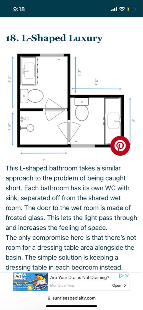 L Shaped Bathroom Layout, L Shaped Bathroom, Bathroom Layout, Wet Rooms, L Shape, Frosted Glass, Bathroom Design, Bathrooms, Floor Plans