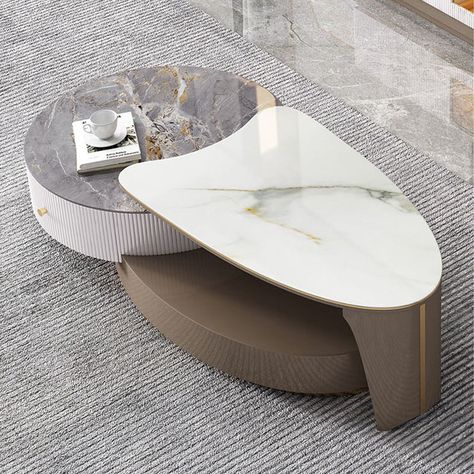 Unique Coffee Table Design, Centre Table Design, Centre Table Living Room, Coffee Table Arrangements, Central Table, Center Table Living Room, Hall Interior Design, Hall Interior, Coastal Wall Decor