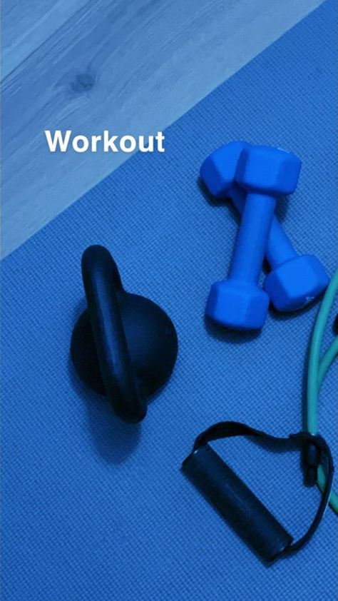 Blue Exercise Aesthetic, Blue Workout Aesthetic, Dumbbell Photography, Blue Gym Aesthetic, Customize Ipad, Azul Vibes, Garage Workout, Small Home Gym Ideas, Gym Motivation Wallpaper