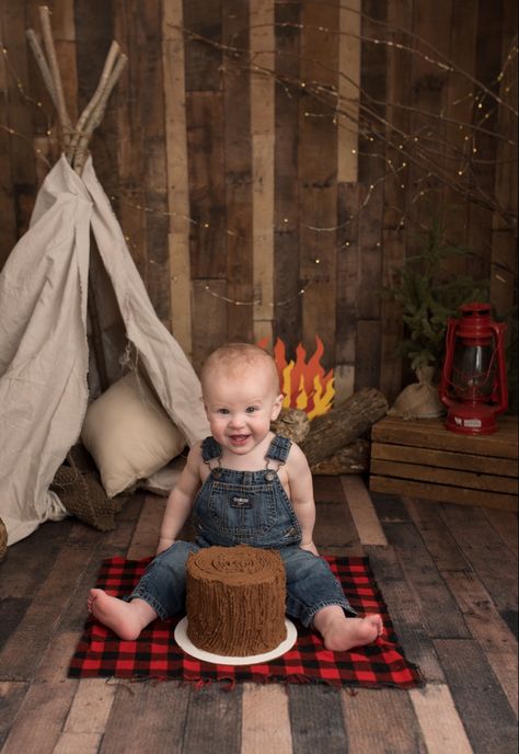 One Happy Camper 1st Birthday Photo Shoot, One Happy Camper Smash Cake Photos, Camping First Birthday Photoshoot, One Happy Camper Pictures, One Happy Camper First Birthday Photos, One Happy Camper Cake Smash, One Happy Camper Photo Shoot, One Happy Camper First Birthday Cake, One Happy Camper Smash Cake