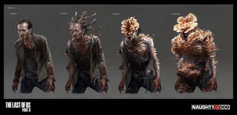 Naughty Dog The Last of Us Part II Art Blast - ArtStation Magazine Zombie Drawings, Zombie Monster, Zombie Art, Game Concept Art, Game Concept, Last Of Us, Zombie Apocalypse, Creature Design, Zombie