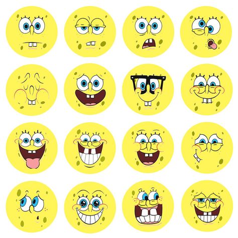 SPONGEBOB SQUAREPANTS FACES Set of 16 - 1 Inch Pinback Buttons Pins Badges. $5.99, via Etsy. Spongebob Shirt, Blaze Birthday, Printable Circles, Spongebob Cake, Spongebob Birthday Party, Spongebob Party, Hosting Website, Spongebob Birthday, Tshirt Painting