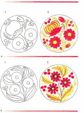 Petrykivka Decorative Folk Art: Lessons...could be good sub plans Ukranian Folk Art, Ukrainian Folk Art Patterns, Petrykivka Tattoo, Petrykivka Tutorial, Ukranian Folk Flowers, Russian Ceramics Folk Art, Traditional Folk Art, Folk Illustration, Folk Painting