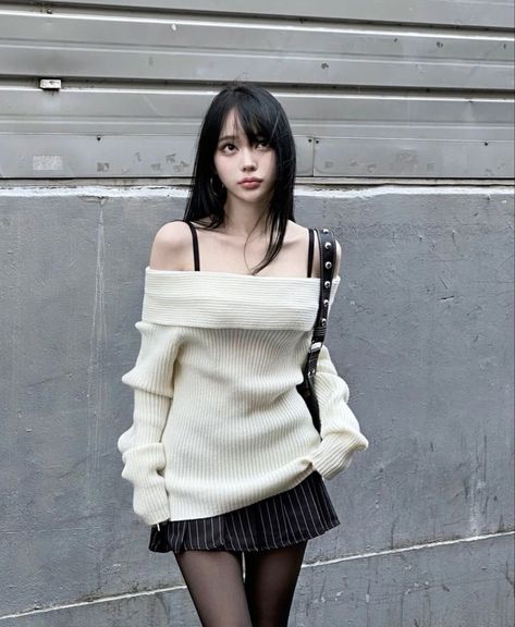 How To Have Style, Fashion Figure, 일본 패션, Mode Hippie, Ribbed Knit Sweater, Mode Inspo, 가을 패션, Looks Style, Dream Clothes