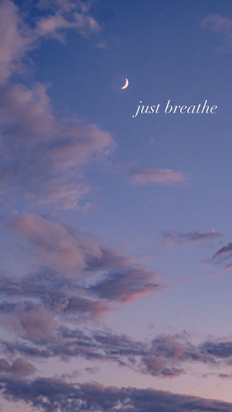 Just Breathe Wallpaper Aesthetic, Just Relax Wallpaper, Just Breathe Wallpaper, Bible Quotes Background, Positive Quotes Wallpaper, Evening Prayer, Iconic Wallpaper, Health Tools, Purple Wallpaper Iphone