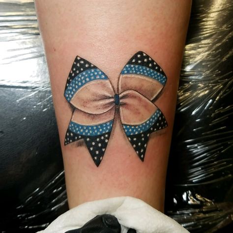 Cheer Bow Tattoo, Cheer Tattoos, Girly Sleeve Tattoo, Tattoo Foot, Bow Drawing, Bow Tattoo, Deep Roots, Ink Master, Free Tattoo