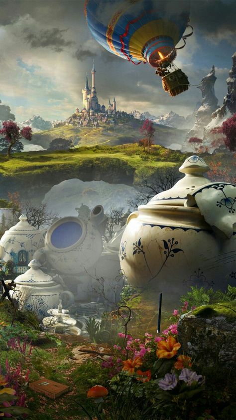 Ncea Art Board, Alice In Wonderland Castle, Alice In Wonderland Background, Oz The Great And Powerful, Fairytale World, Wonderland Aesthetic, Parallel Art, Alice In Wonderland Artwork, Wallpapers For Phone