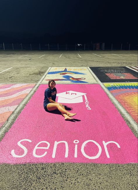 Cute Simple Senior Parking Spot Ideas, Barbie Parking Spot Painting, Easy Senior Parking Spot Ideas, Parking Spot Painting Easy, Simple Parking Spot Painting Ideas, Senior Parking Spaces Easy, Simple Senior Parking Spaces Ideas, Easy Parking Spot Painting Ideas, Funny Parking Spot Painting Ideas