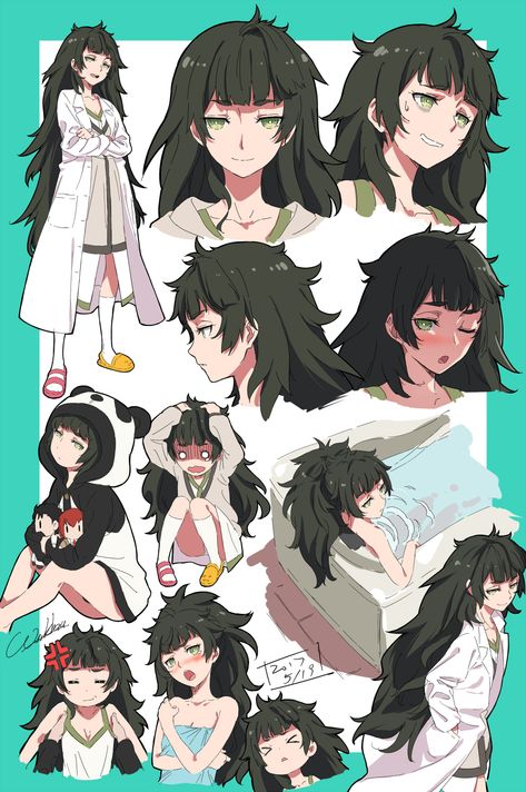 Hairstyle For Anime, Messy Hairstyle, Steins Gate 0, Steins Gate, Messy Hair, Hairstyles Long, Anime Hair, Female Character Design, Character Design References