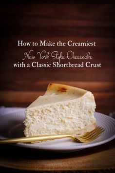 This is everything you need to know to bake the ultimate rich and creamy New York-style cheesecake with a traditional shortbread crust. #cheesecake #NewYorkCheesecake #NewYorkStyle #best #cheesecakerecipe | ofbatteranddough.com Zuko Ponytail, Cheesecake With Shortbread Crust, New York Baked Cheesecake, New York Style Cheesecake, Braids For Black, Shortbread Crust, New York Cheesecake, Fulani Braids, No Bake Cheesecake