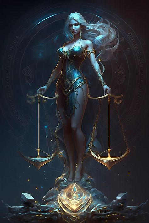 Libra Artwork, Libra Art Goddesses, Libra Zodiac Art, Zodiac Signs Art, Zodiac Sagittarius Art, Libra Images, Star Sign Art, Libra Star Sign, Libra Art